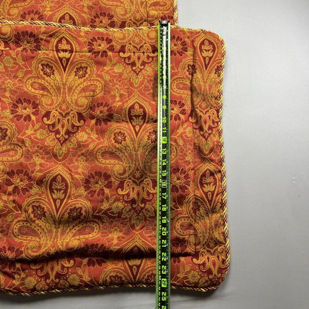 Set Of 2 Divatex Home Fashion Queen Pillow Shams Multicolor Paisley (20